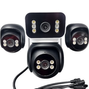 4 kameralı wifi kamera gece renkli sesli alarm ve konuşma